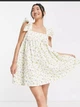 Сукня джинсова Babydoll Asos жіноча S/M біле - зображення 1