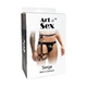 Чоловічі гартери з натуральної шкіри та шипами чорного кольору Art of Sex розмір XS M - зображення 4