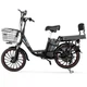 Электровелосипед GREEN GIANT U18 Eco MAX 18Ah 600W 18" черный, с системой PAS + раскладным сиденьем - грузовым багажником - изображение 1