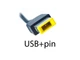 Блок питания для Lenovo S410, S405, Z710, Z510, Z505, Z410, V4400U (20V 4.5A 90W (USB+pin)) Прямоугольный желтый разъем. (62310) - изображение 2
