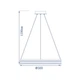 Потолочный светодиодный светильник с пультом управления LED Люстра Feron AL6610 SHINE LEVITATION 50W Серебро (40283) - изображение 2