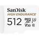 Карта пам'яті SanDisk 512GB microSDXC High Endurance UHS-I U3 V30 + SD adapter (SDSQQNR-512G-GN6IA) - изображение 2