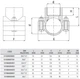 Хомут для врезки без усиливающего кольца UNIDELTA 1019 Ø63x1/2" В PN10 PP-B (УФ-защита) - изображение 2