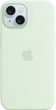 Etui Apple MagSafe Silicone Case dla iPhone 15 Soft Mint (MWNC3) - obraz 1