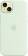 Панель Apple MagSafe Silicone Case для Apple iPhone 15 Plus Soft Mint (MWNG3) - зображення 3