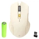 Бежева ігрова бездротова мишка Fantech WG12R Raigor III з акумулятором. - зображення 9