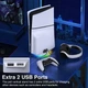 Вертикальный стенд PS5 Slim подставка держатель BebonCool для Sony PlayStation PS5 Slim с RGB подсветкой и 2 USB Hub Белый - изображение 3