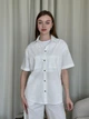 Костюм лляний жіночий Merlini Лорен 100001202 4XL-5XL Білий (100001202_4) - зображення 4