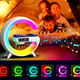Настільна смарт-лампа нічник з Bluetooth колонкою та бездротовою зарядкою G63 RGB G-Smart Light Білий - изображение 3