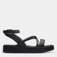 Женские сандалии кожаные Clarks 26176254 41 (7US) 25.9 см Черные (5063090671906) - изображение 1
