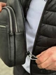 Шкіряна сумка-слінг, рюкзак через плече чорна TIDING BAG 3280 - зображення 3
