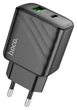 Мережевий зарядний пристрій Hoco CS23A / Type-C (PD/30W) / USB (QC3.0/18W) / підтримка швидкої зарядки / (чорний) - зображення 1