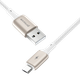 Кабель Proove Dense Metal Micro USB 2.4A 1m White - зображення 3