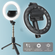 Монопод-штатив Selfie Stick Tripod Q07 с блютуз кнопкой и кольцевой лампой (2751) - изображение 4