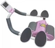 Фитнес колесо для пресса RIAS Double Wheel с упорами для локтей Purple-Grey - изображение 4