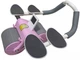 Фитнес колесо для пресса RIAS Double Wheel с упорами для локтей Purple-Grey - изображение 1