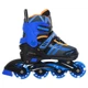 Роликовые коньки раздвижные Fei Bao 1789 размер 39-42 Black-Blue-Orange - изображение 3