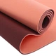 Коврик для фитнеса и йоги двухслойный Sp-Sport 3046 размер 183x61x0,6см Coral-Burgundy - изображение 5