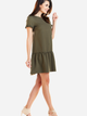 Sukienka trapezowa damska mini Awama A273 M Khaki (5902360537439) - obraz 5