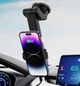 Автодержатель XO WX038 с функцией беспроводной QI зарядки 15W автомобильный магнитный держатель на присоске - изображение 5