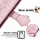 Чохол Embossed Cat and Dog для Xiaomi Redmi 12C книжка шкіра PU з візитницею рожеве золото - зображення 6