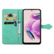 Чехол Vintage для Xiaomi Redmi Note 12S книжка кожа PU с визитницей бирюзовый - изображение 2