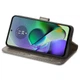 Чохол Clover для Motorola Moto G54 / G54 Power книжка шкіра PU з візитницею сірий - зображення 3