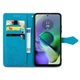 Чехол Vintage для Motorola Moto G54 / G54 Power книжка кожа PU с визитницей голубой - изображение 2