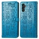 Чехол Embossed Cat and Dog для Samsung Galaxy A24 / A245 книжка кожа PU с визитницей голубой - изображение 4