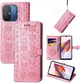 Чохол Embossed Cat and Dog для Xiaomi Redmi 12C книжка шкіра PU з візитницею рожевий - зображення 1