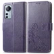 Чохол Clover для Xiaomi Redmi Note 12S книжка шкіра PU з візитницею фіолетовий - зображення 4