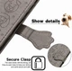 Чохол Embossed Cat and Dog для Xiaomi Redmi 12C книжка шкіра PU з візитницею сірий - зображення 6