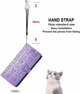 Чехол Embossed Cat and Dog для Xiaomi Redmi 12C книжка кожа PU с визитницей фиолетовый - изображение 5