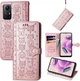 Чохол Embossed Cat and Dog для Xiaomi Redmi Note 12S книжка шкіра PU з візитницею рожеве золото - зображення 1