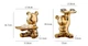 Ключница органайзер копилка для мелочей Медведь Серебряный - изображение 3
