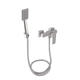 Змішувач для душу Lidz Kubis 010 (з душовим гарнітуром) (k35) LDKUB010NKS28535 Nickel - изображение 1