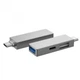 USB-хаб Type-C 3 в 1 WiWU T02 Pro Сірий - зображення 2