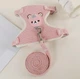 Шлей з повідцем для собак і кішок дрібних порід "ЧАКI" PINK Size S "Довжина 120 см ширина 1 см - зображення 4
