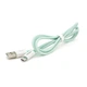 Кабель iKAKU KSC-723 GAOFEI для умной зарядки для micro USB зеленый длина 1 м ток 2.4A - изображение 5