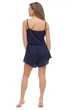 Женская шелковая пижама с шортами и коротким топом черная Martelle Lingerie 314 S - изображение 3