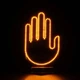 Подсветка светодиодная на заднее стекло в машину автомобиль LED-ладонь рука с жестами пультом управления (476782-Prob) - изображение 5