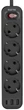 Мережевий фільтр-подовжувач RZTK Power Strip 4+2 USB-A (QC 3.0)+USB-С (PD20W) Black - зображення 1