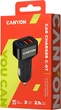 Автомобільний зарядний пристрій Canyon 3USB 2.1A, QC3.0 Black (CNE-CCA07B) - зображення 4