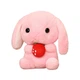 Мягкая игрушка кролик с клубничкой розовый 22 см (NR0187_2) - изображение 1
