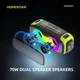 Портативна колонка Hopestar A30 Party Bluetooth 5.0, 70 Вт, 8800 мА·год, TWS, RGB, IPX5, Power Bank Чорний/Жовтий - зображення 4
