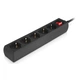 Мережевий фільтр живлення REAL-EL RS-Protect M 3m, black (EL122300028) - изображение 4