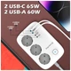 Сетевой фильтр питания ColorWay CW-CHE34PDW 3 розетки/4USB (CW-CHE34PDW) - изображение 3