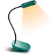 Настольная портативная лампа на прищепке с аккумулятором Glocusent Mini clip-on Book Light переносная лампа 1000 mAh (X001E0VUT3) Зеленый - изображение 1