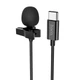 Петличний мікрофон Hoco L14 Type-C Black - зображення 1