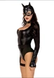 Эротический костюм кошечки Leg Avenue Fierce Feline Черный XS - изображение 4